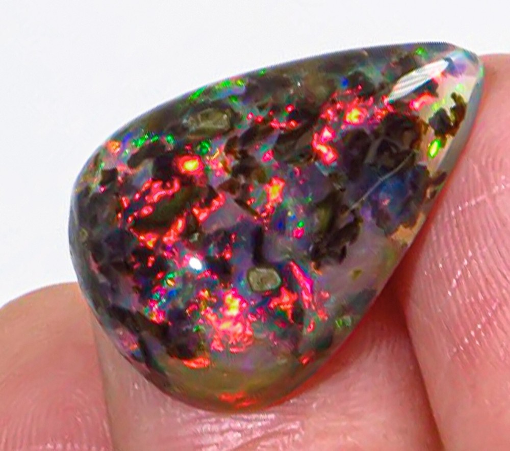 10.2Ct African Matrix Black Opal Cab PWY101