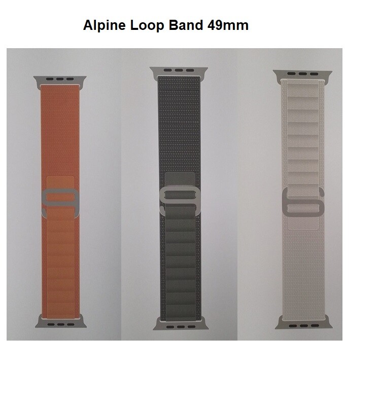 Genuine Apple Alpine Loop 49mm 45mm Watch Band Series 4 5 6 7 8 9 SE Ultra S/M/L