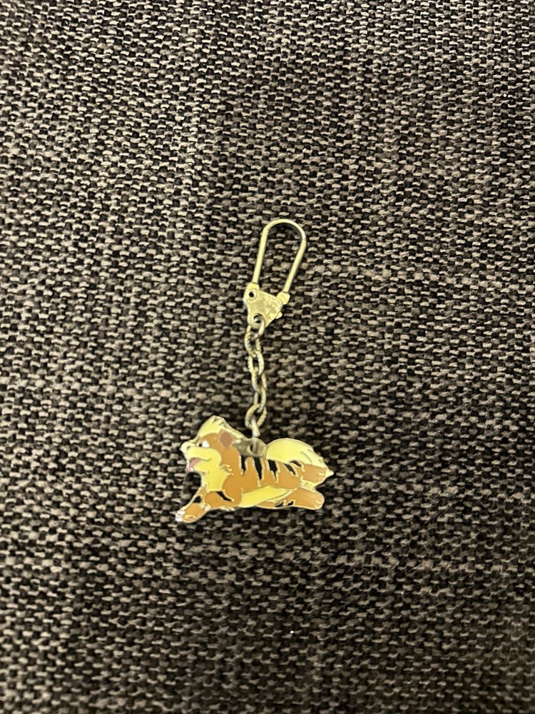 Pokemon Tomy Vintage Growlithe Keychain Very Rare Japanese