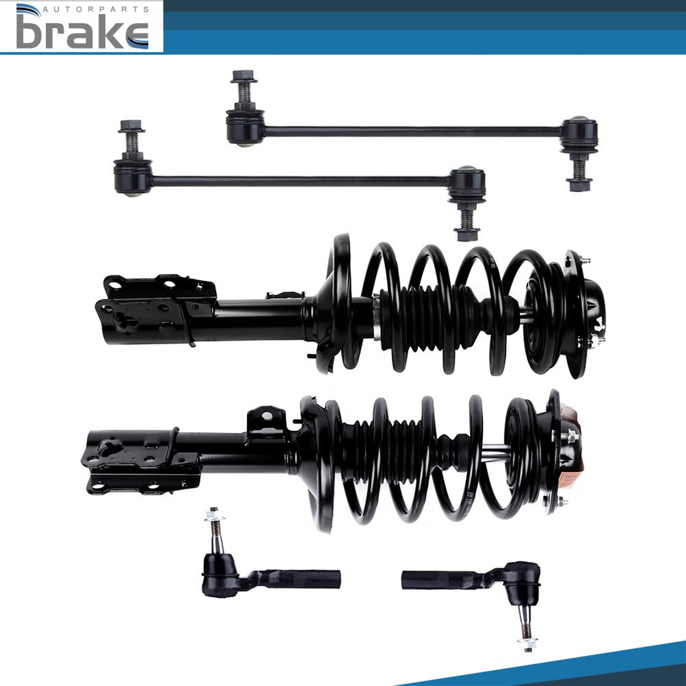 Chevrolet Malibu Pontiac G6 Saturn Aura Front Struts Sway Bar Tie Rods