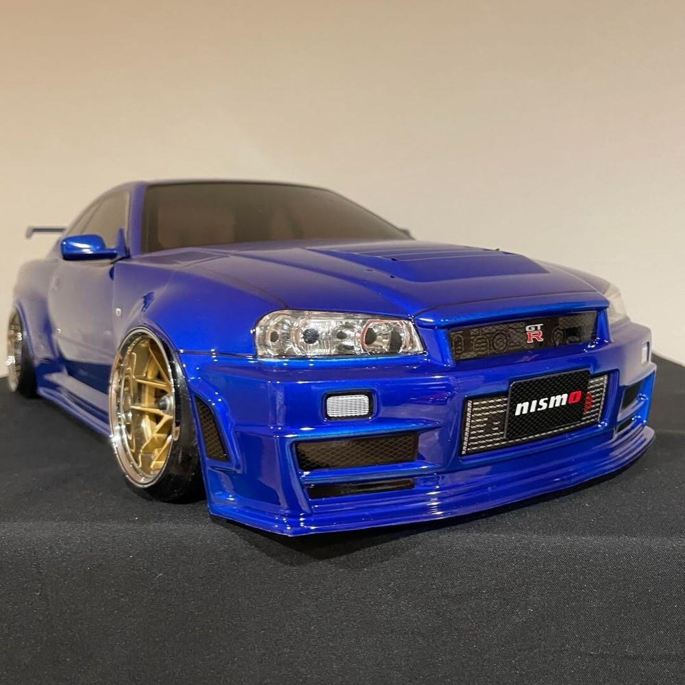 Tamiya 1/10 Nissan Skyline GT-R R34 RC car body shell