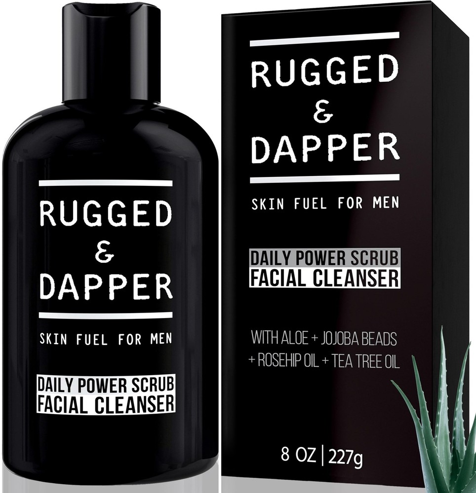 - Daily Mens Face Wash + Scrub - 5 Month Supply - Deep Exfoliating Cleanser -