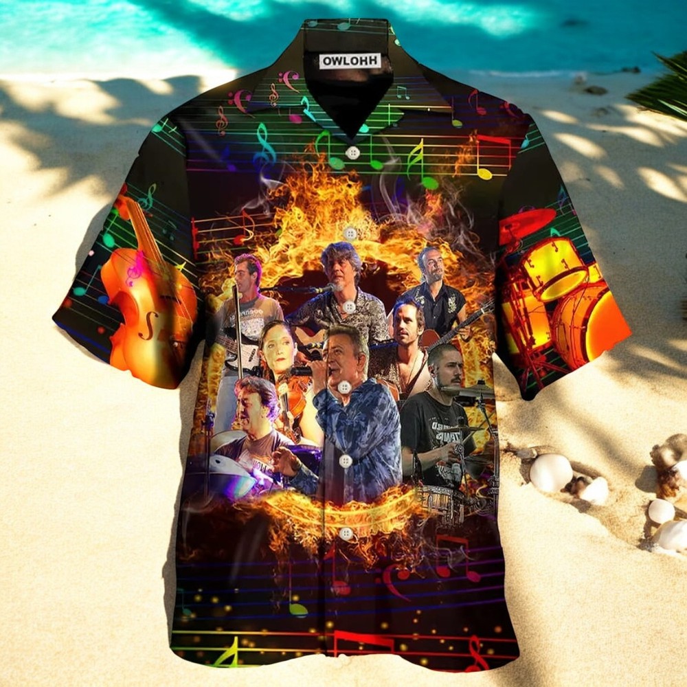 Amazing Musicians With Instrument Hawaiian Shirt For Men US Size Summer Style