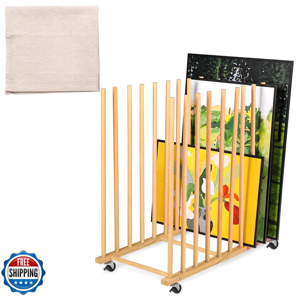 Canvas Storage & Drying Rack with Protective Drop Cloth