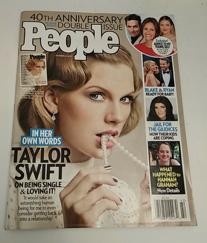 Taylor Swift People Magazine October 20th, 2014 40th Anniversary Cover