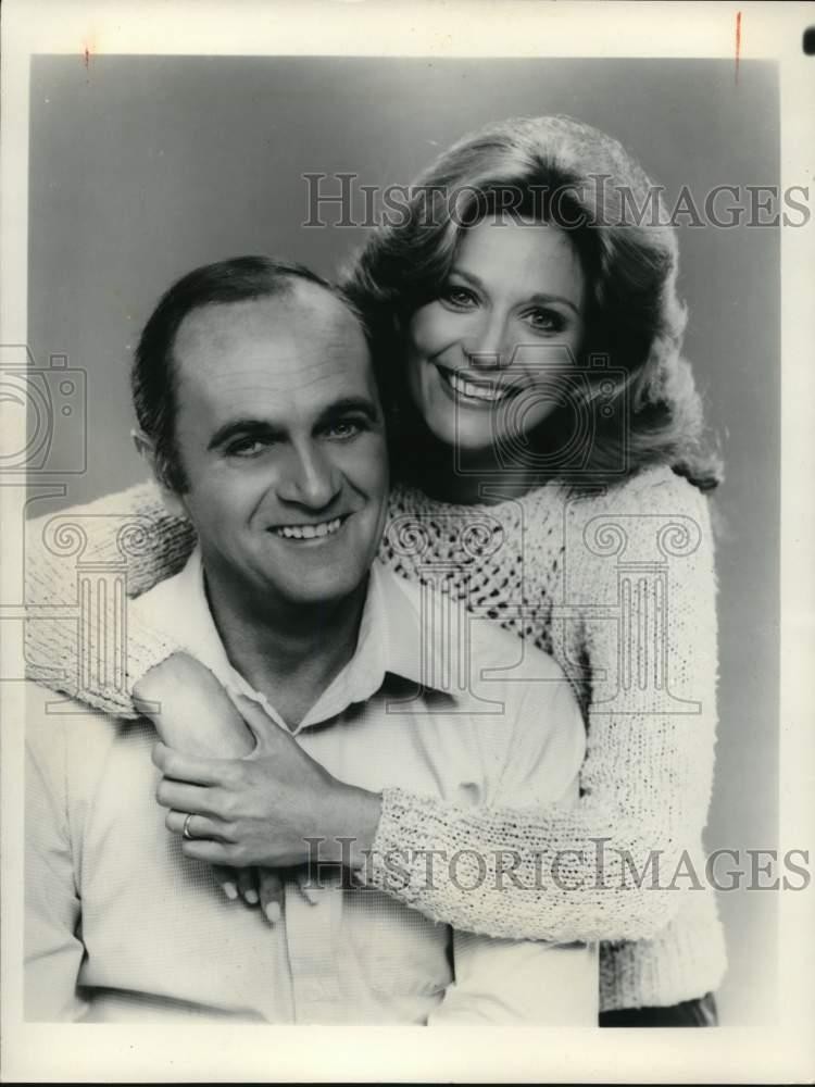 Press Photo Actor Bob Newhart with Actress Mary Frann - syp28675
