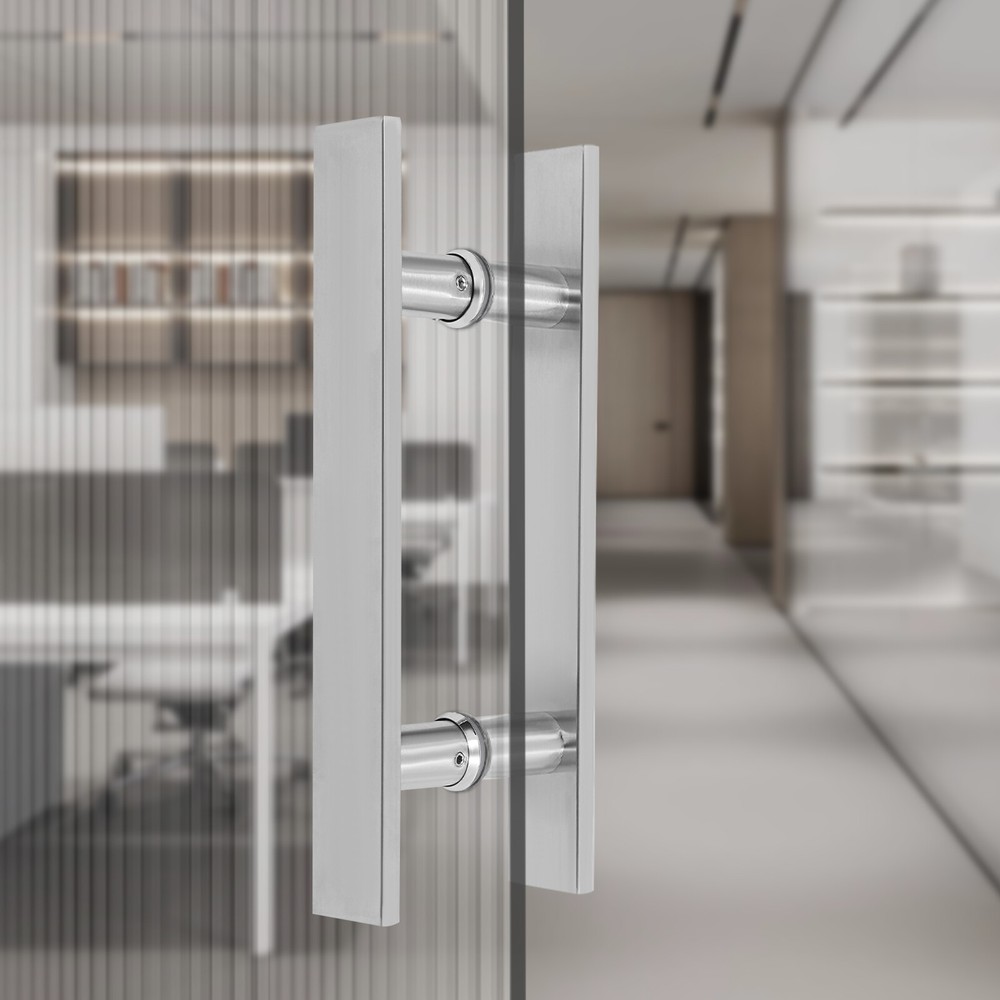 Double Sided Stainless Steel Sliding Barn Door Handle Pair for Push Pull-image