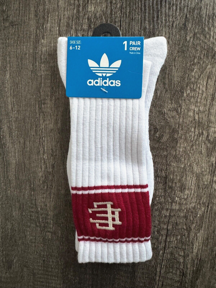 Adidas x Eric Emanuel x Indiana Midnight Madness Crew Men's LARGE Sz 6-12 (NWT)