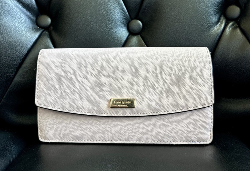 Kate Spade Leather Large Rose Wallet