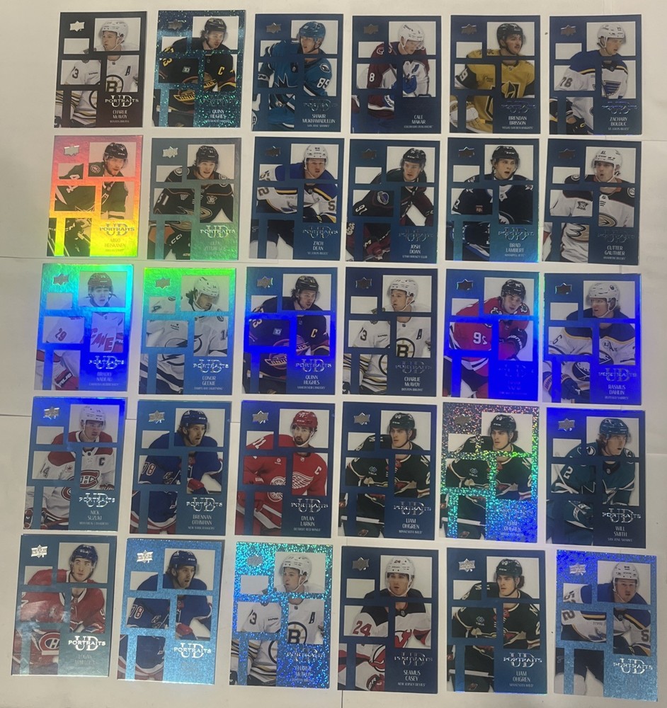 24/25 UD Series 2 Lot of 30 Portraits Inserts Includes Rare Black Card