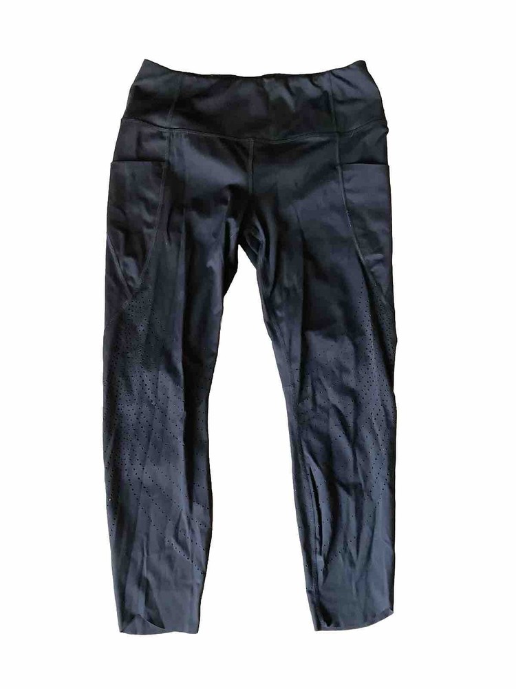 Members Mark Active Womens Black Capri Leggings Size L Large VGUC Athletic Wear-image