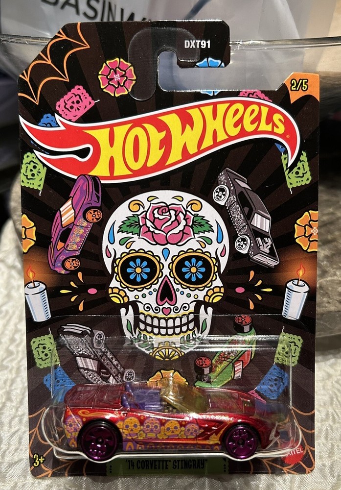 2023 Hot Wheels Halloween 2/5 '14 corvette stingray 1:64 Scale Sugar Skull