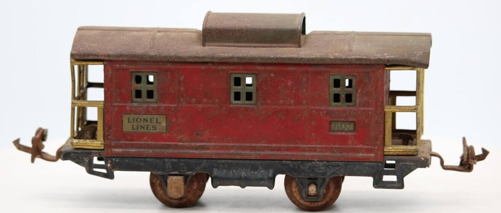 Lionel Lines #807 Late Production Prewar O Gauge Tinplate Caboose 1:48 Scale
