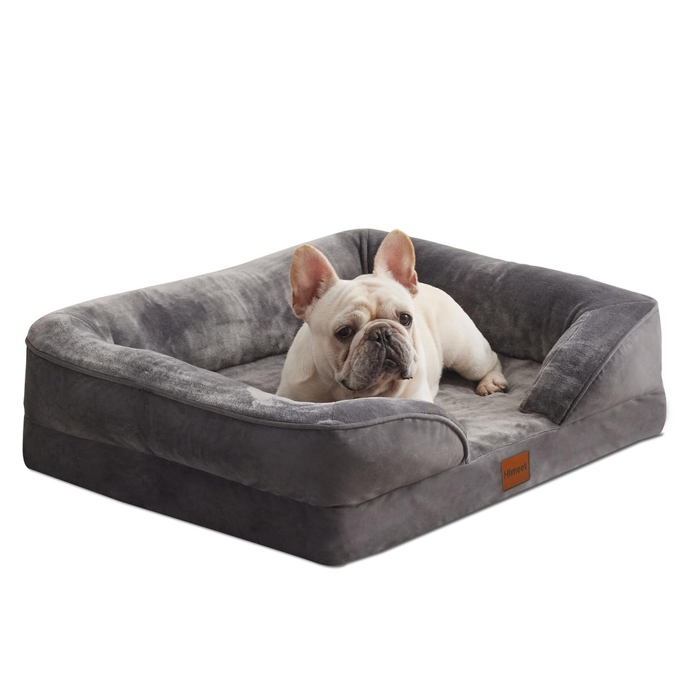 Orthopedic Dog Bed for Medium Dogs - Comfortable Pet Sofa with Removable Cover