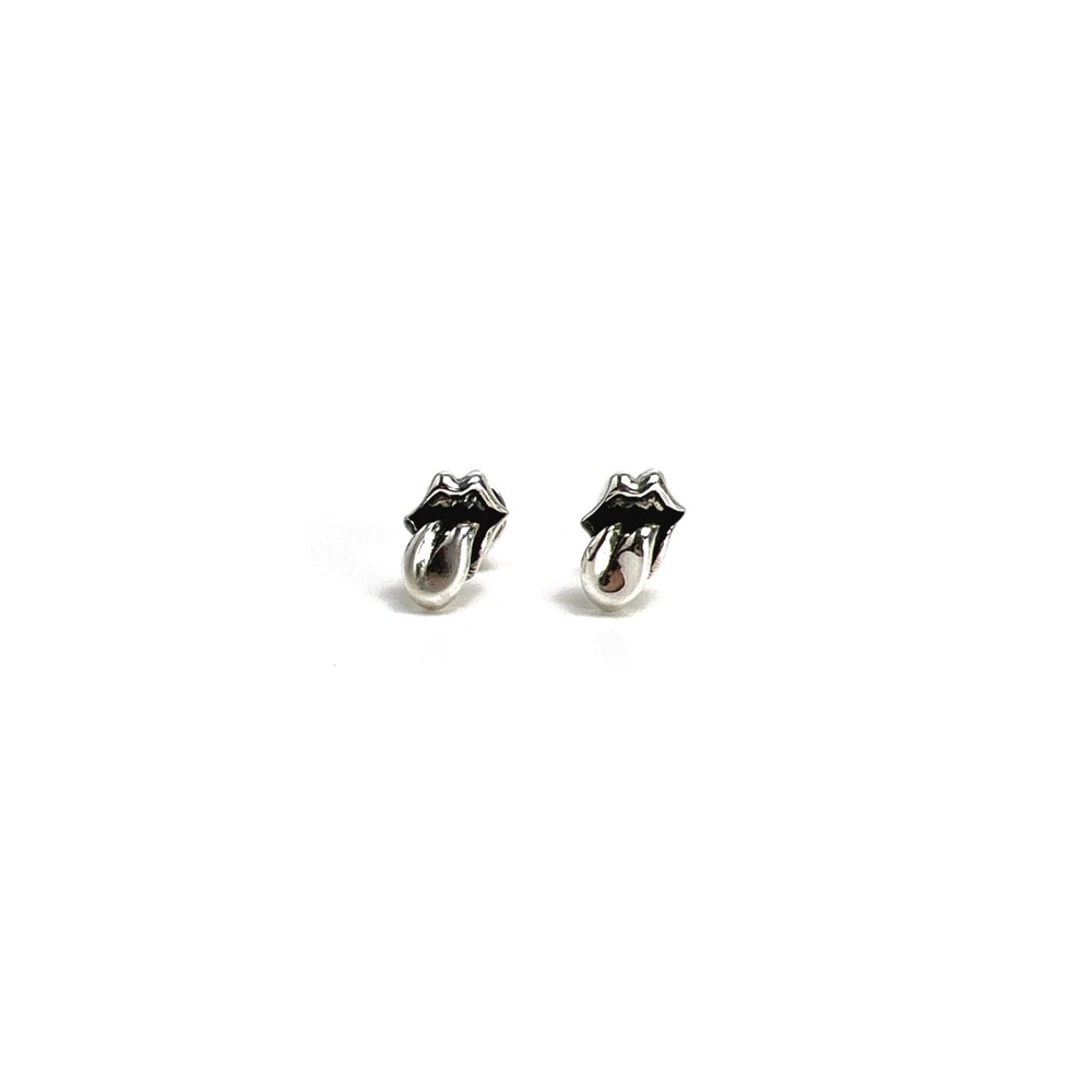 Chrome Hearts stud LT lip sterling silver earrings used