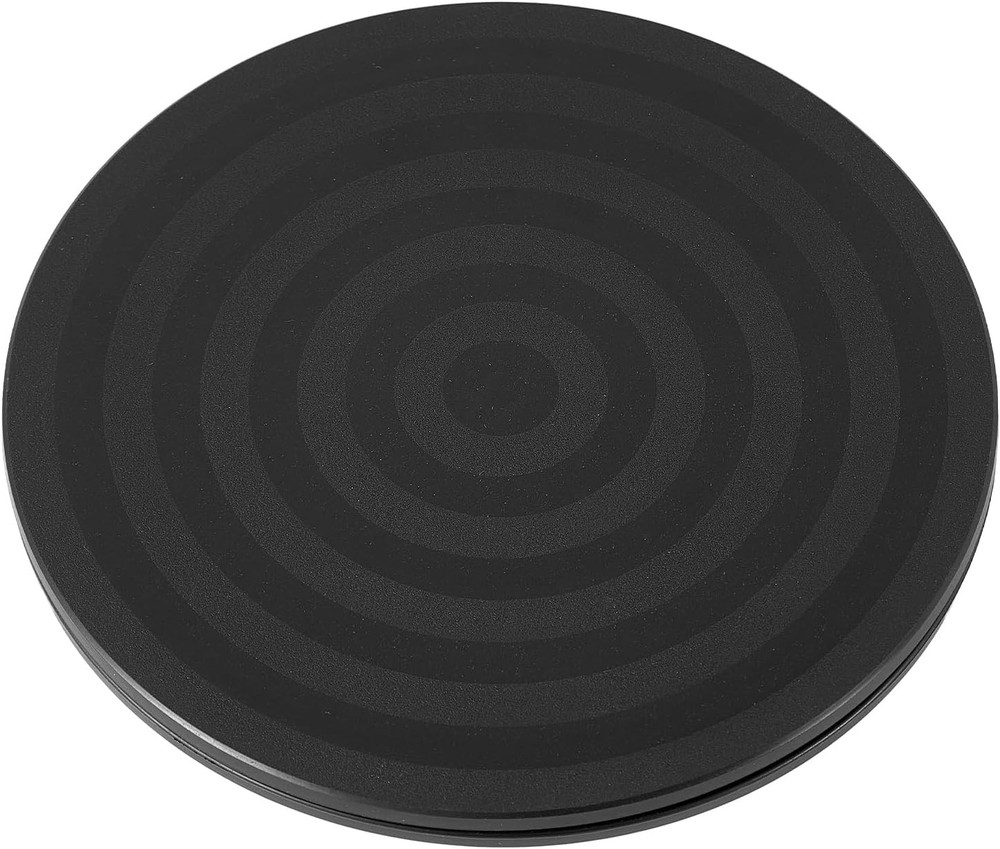 8-Inch Heavy Duty Steel Swivel Stand Lazy Susan Black
