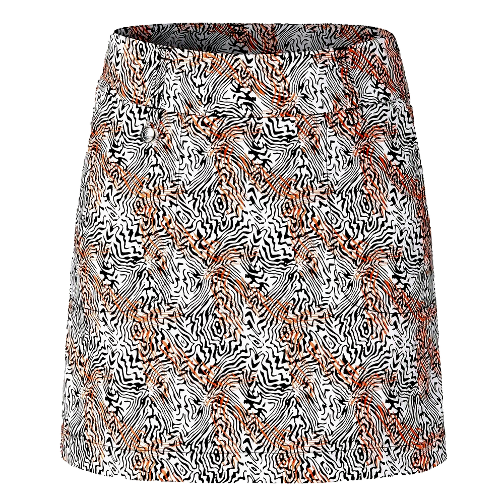 Daily Sports Leonya Printed Golf Skort with Tiger Zebra Pattern Tennis Skirt and Shorts in Size 8
