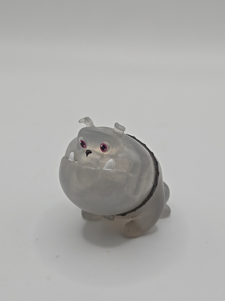 PUPPY DOG PALS Travel Pets DISNEY JUNIOR figurine TRANSLUCENT RUFUS RARE bulldog