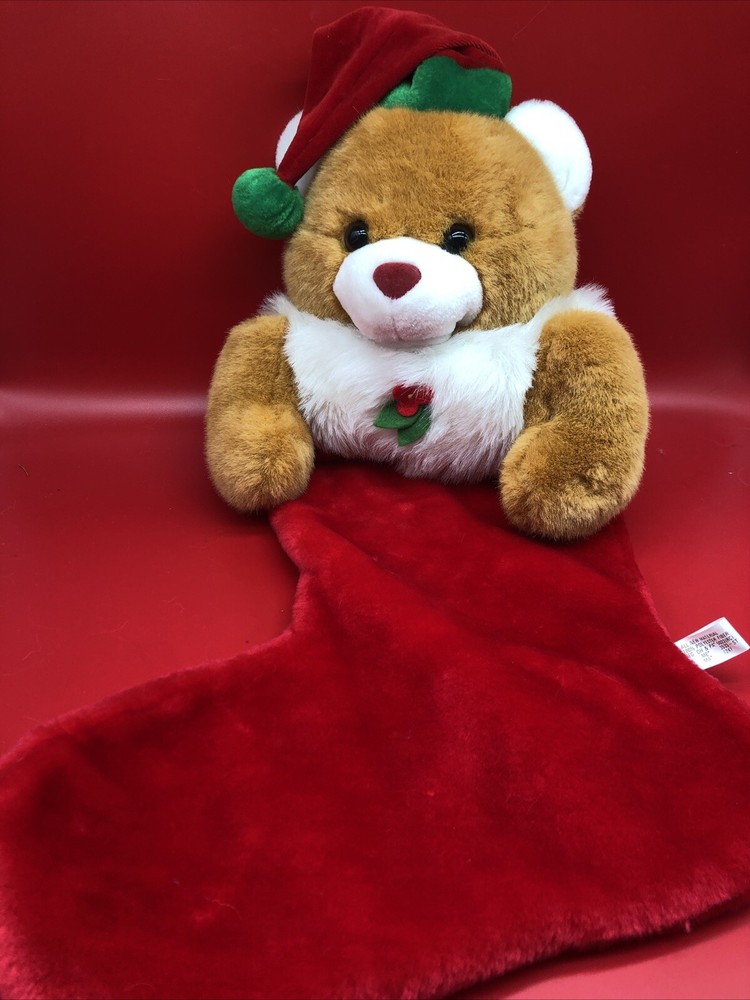 Goffa Animated Singing Bear Christmas Stocking Plush *DOES NOT WORK*