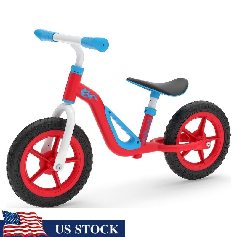 Lightweight 10 Inch Balance Bike for Toddlers with Adjustable Seat and Handlebar