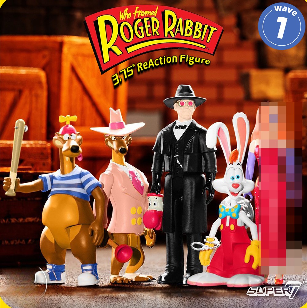 1X Super7 Who Framed Roger Rabbit 3.75-Inch ReAction Collectible Figure