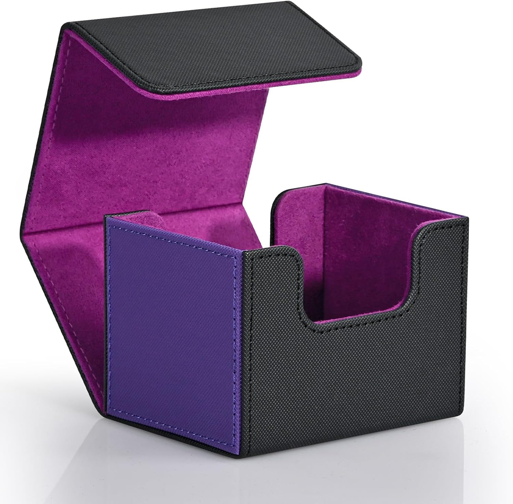 Card Deck Box for Trading Cards, MTG Commander Deck Box Holds 120+ Single Sleeve