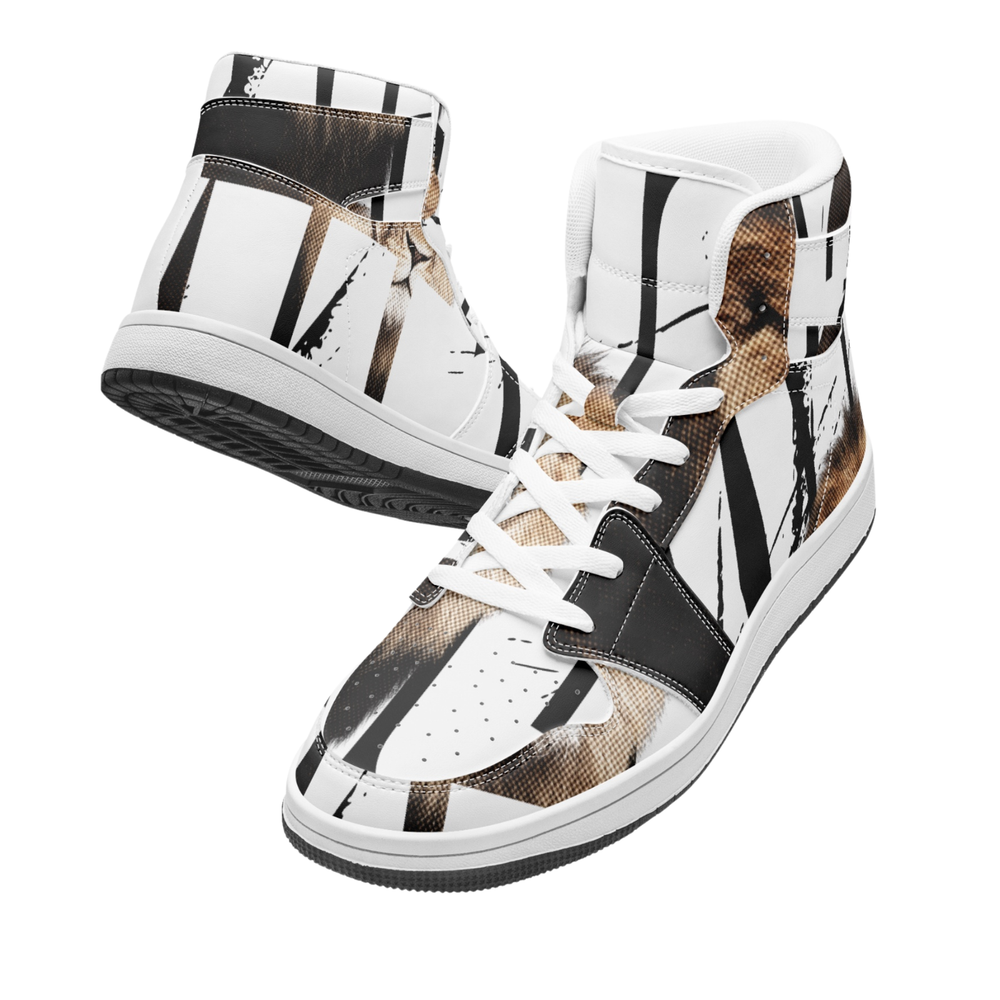 Lion | Men's Sneakers UVelsi High Top | Premium Leather | Hot Edition Shoes