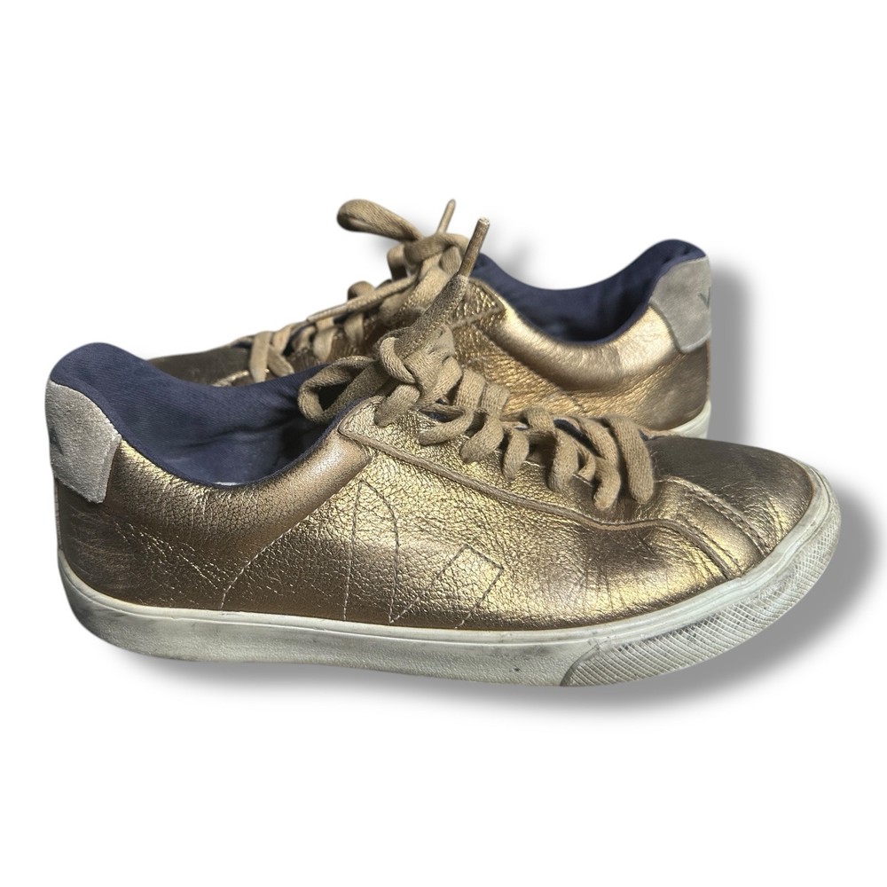Veja Esplar Leather Sneakers in Copper Gold Women’s Size 7