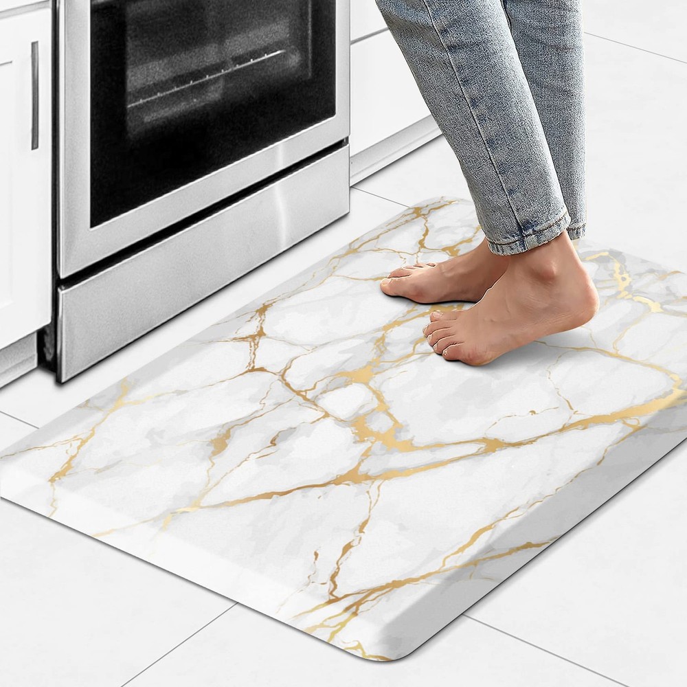 Anti-Fatigue Kitchen Floor Mats - Cushioned Non-Slip Rug for Comfort
