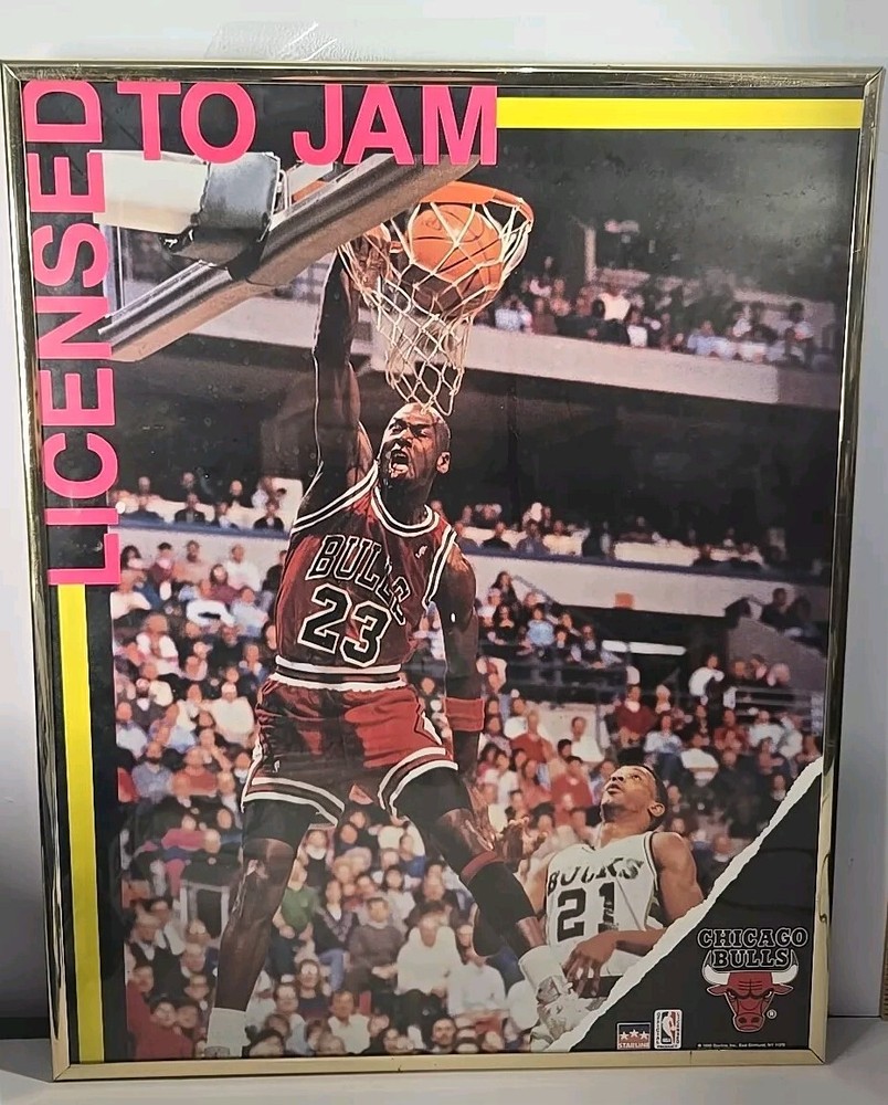 Michael Jordan LICENSED TO JAM Chicago Bulls 1990 20