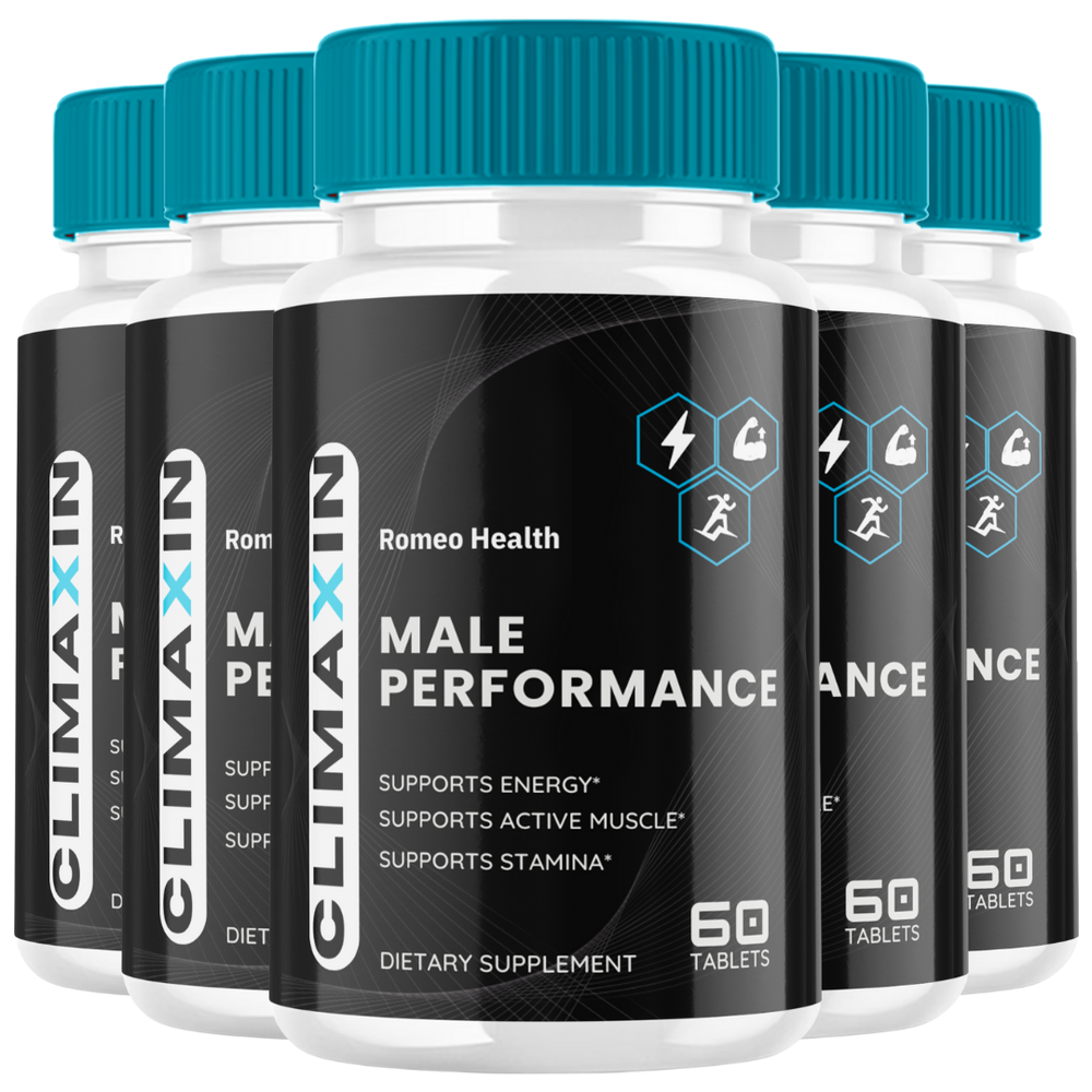 Climaxin Male Performance Tablets - Mens Energy & Stamina Support - (5 Bottle)