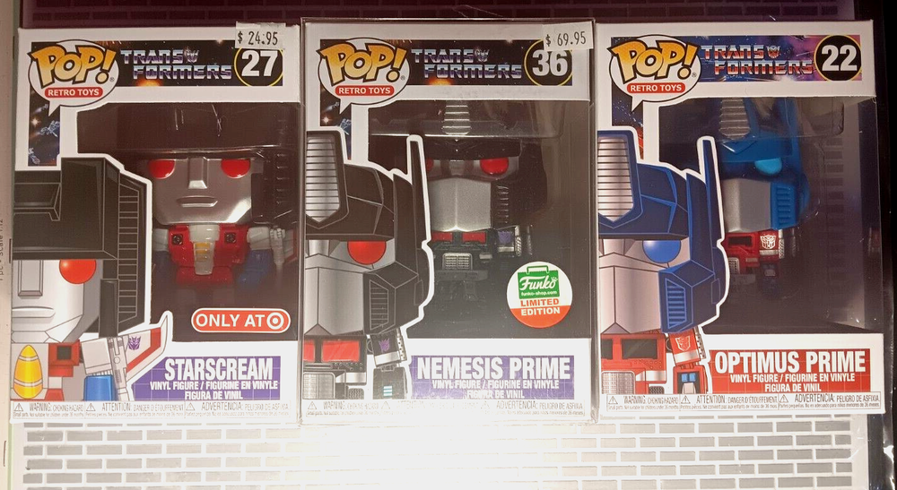 Funko Pop! Transformers - Nemesis Prime - Optimus Prime Starscream Exclusives