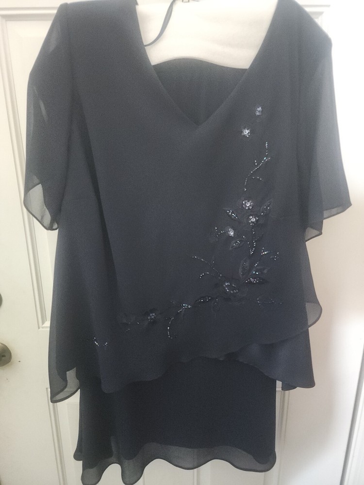 Plus Size Blue Floral Lightweight Pullover Blouse - Womens 24W