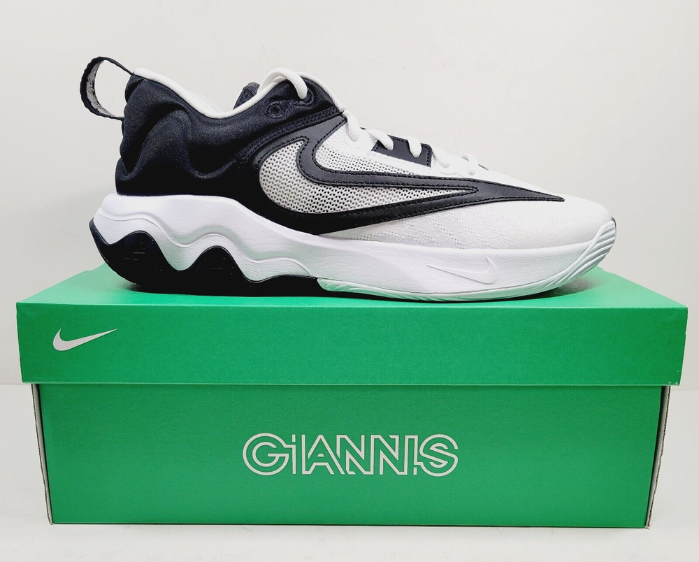 Nike Giannis Immortality 3 Shoes Mens 9.5 White Black Basketball DZ7533-100