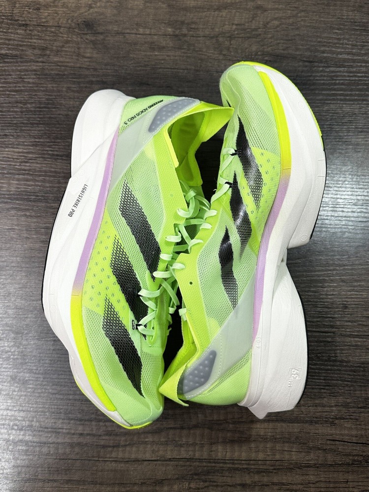 adidas Adizero Adios Pro 3 'Neon Green Black Pink' IG6445 Men’s Size 12