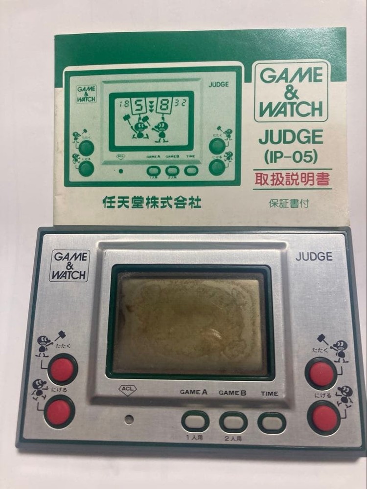 Game & Watch Judge Nintendo Console Instruction Manual
