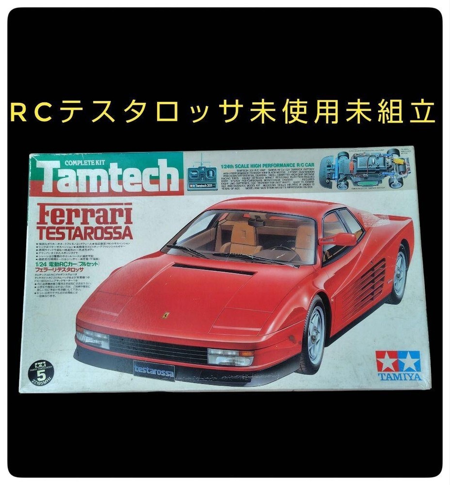 1/24 Tamiya Ferrari Testarossa RC Car Kit with TamTech Radio Control