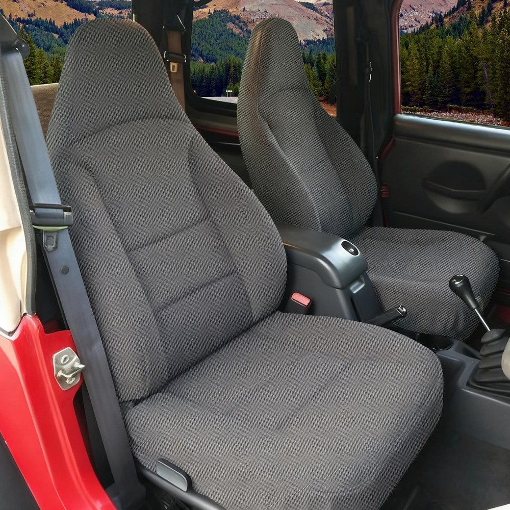 Seat Covers for Jeep Wrangler TJ 1997-2002, Water-Resistant Thickened Fabric ...