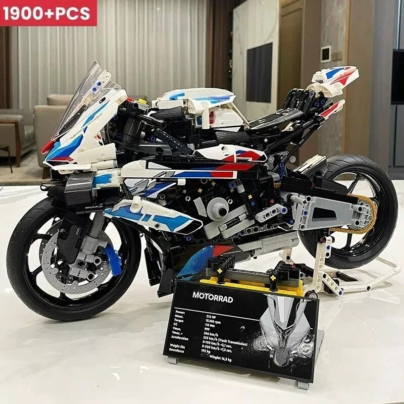 MOC LEGO Bike- BMW S 1000 RR Realistic Motorcycle Building Blocks