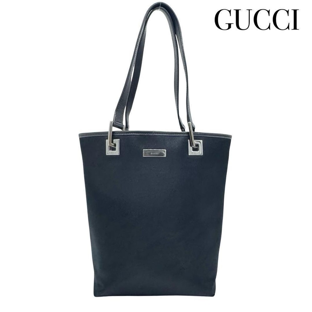 Gucci Black Neoprene Womens Lightweight Shoulder Tote Bag
