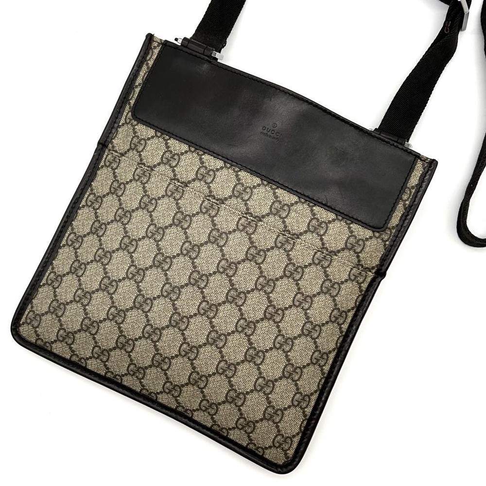 Gucci GG Supreme Leather Diagonal Shoulder Bag Sacoche