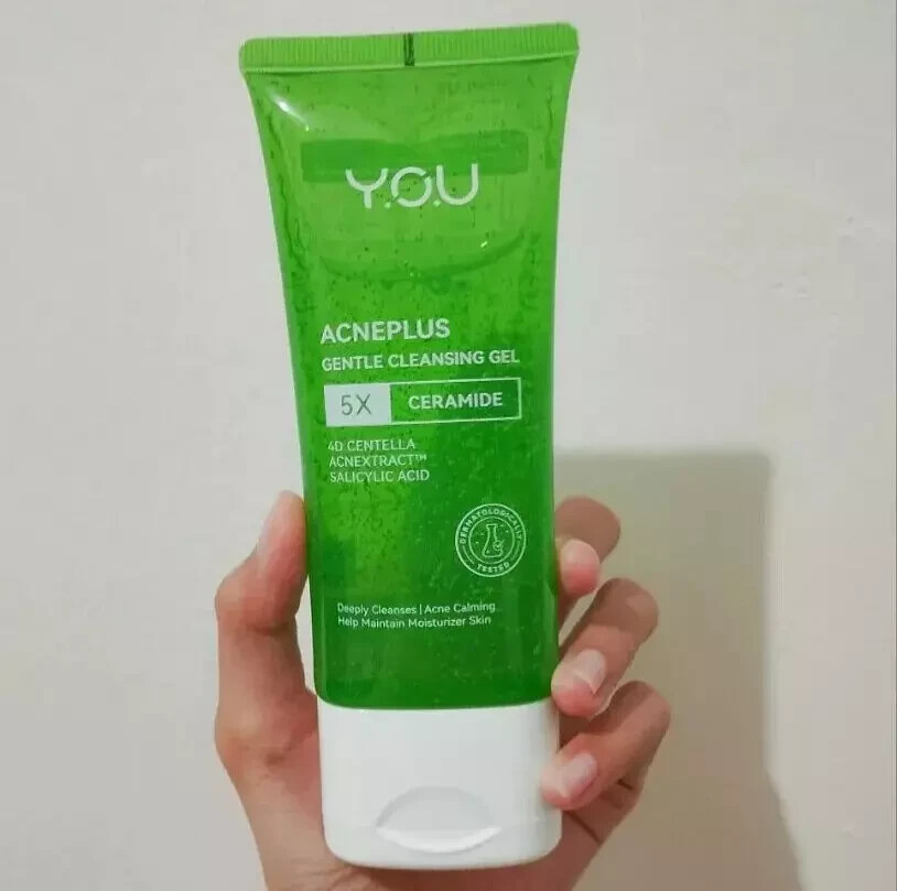 YOU AcnePlus Gentle Gel Cleanser - Salicylic Acid Face Wash 100g #hh