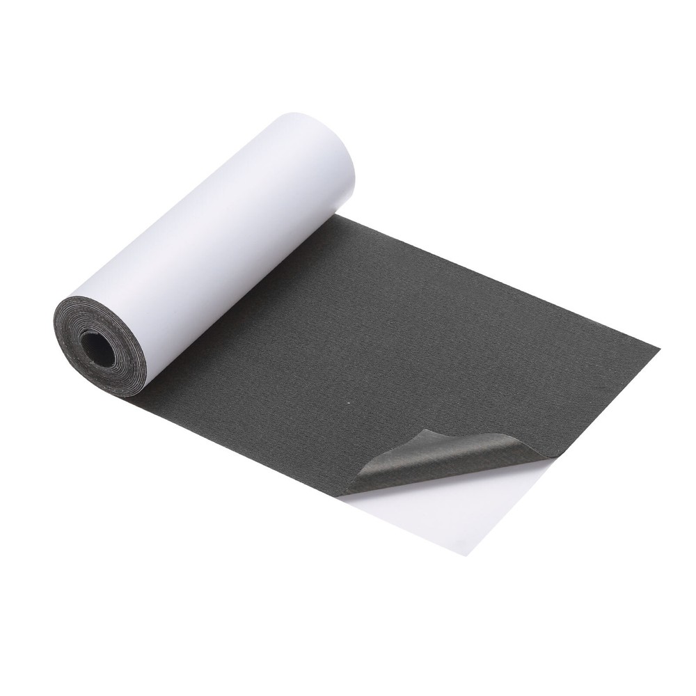 Iron on Fabric Repair Patches 4x60 Inch Black Cotton for Mending