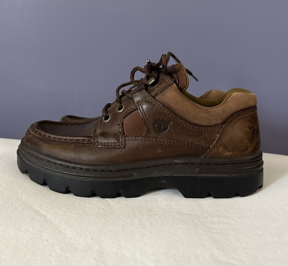 Timberland Womens Brown Leather Lace Up Hiking Boot Chukka size 6M