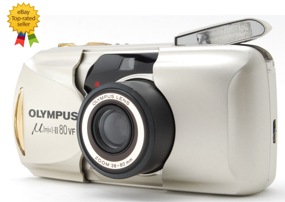 LCD Works OLYMPUS μ mju II 80 VF Point & Shoot 35mm Film Camera JAPAN [N MINT++]