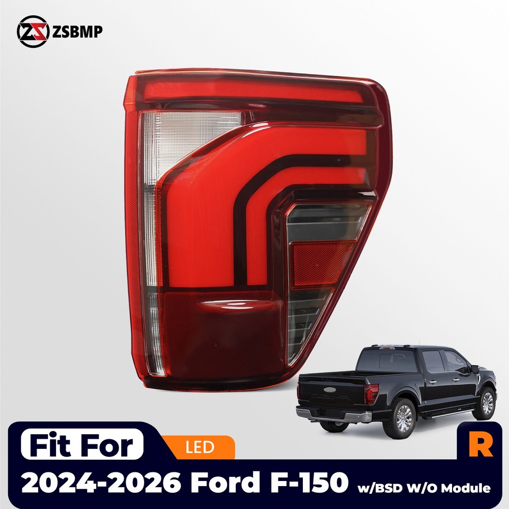 LED Tail Light For 2024 2025 2026 Ford F-150 Right Passenegr W/O Onboard Scales