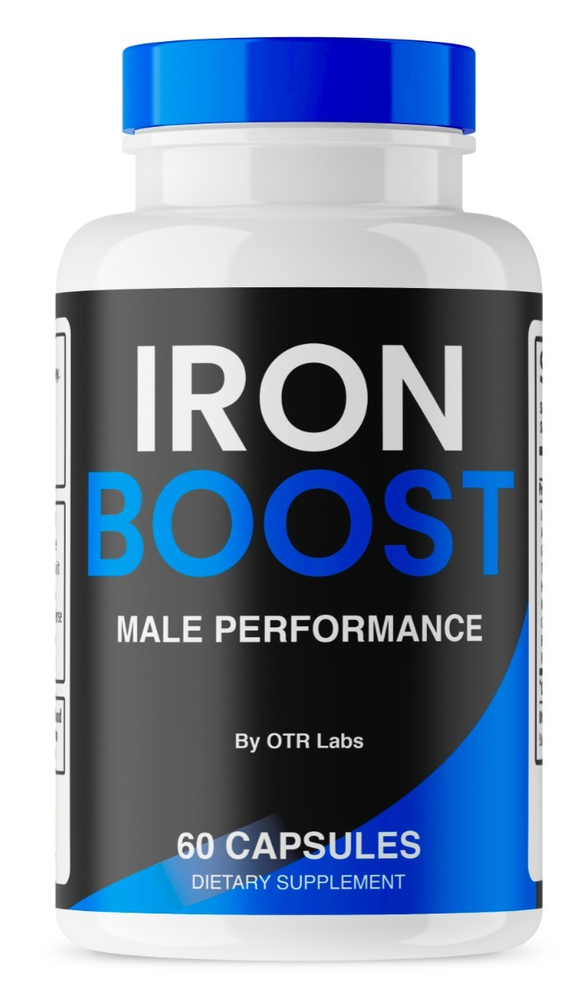 Iron Booster Male Performance, IronBoost Capsules for Men (60 Pills 1 Pack)