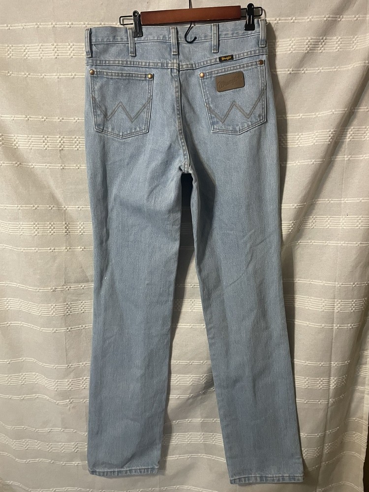 Wrangler Gold Buckle Bleach Cowboy Cut Jean Men Sz 33/36 25.00