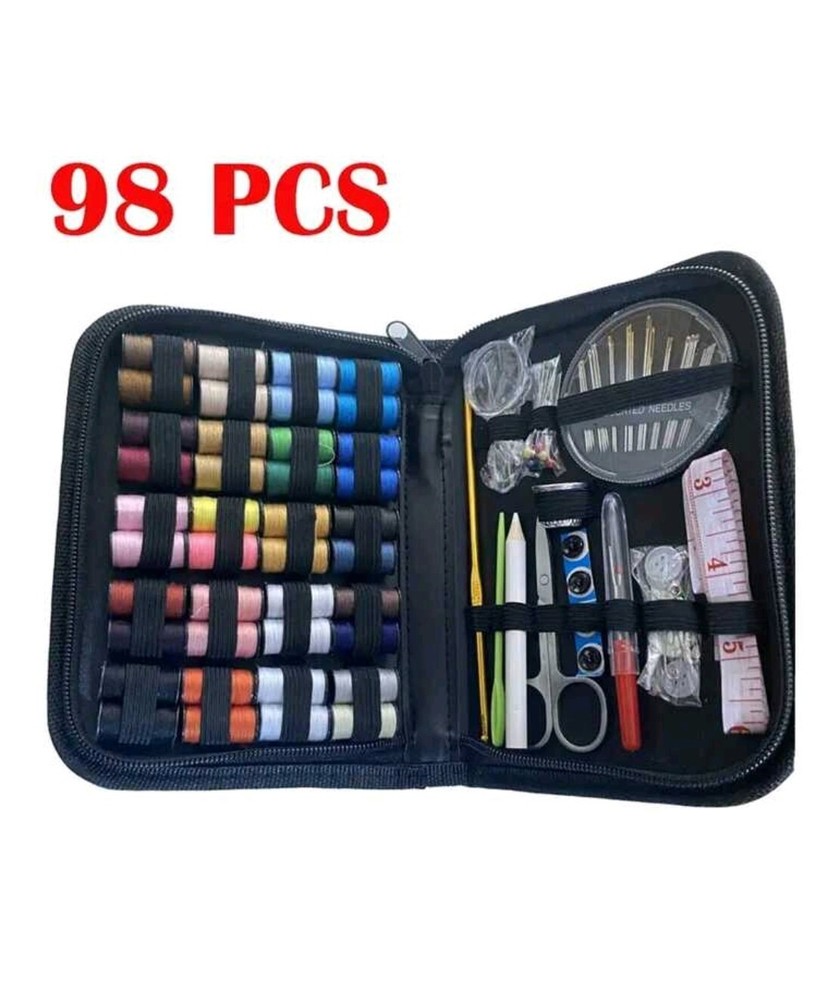 Compact Travel Sewing Kit, Medium Size, Emergency Repair, Needles & Thread