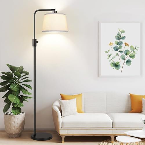 【Upgraded】 Dimmable Floor Lamp, 1000 Lumens LED Edison Bulb Included, Arc Fl